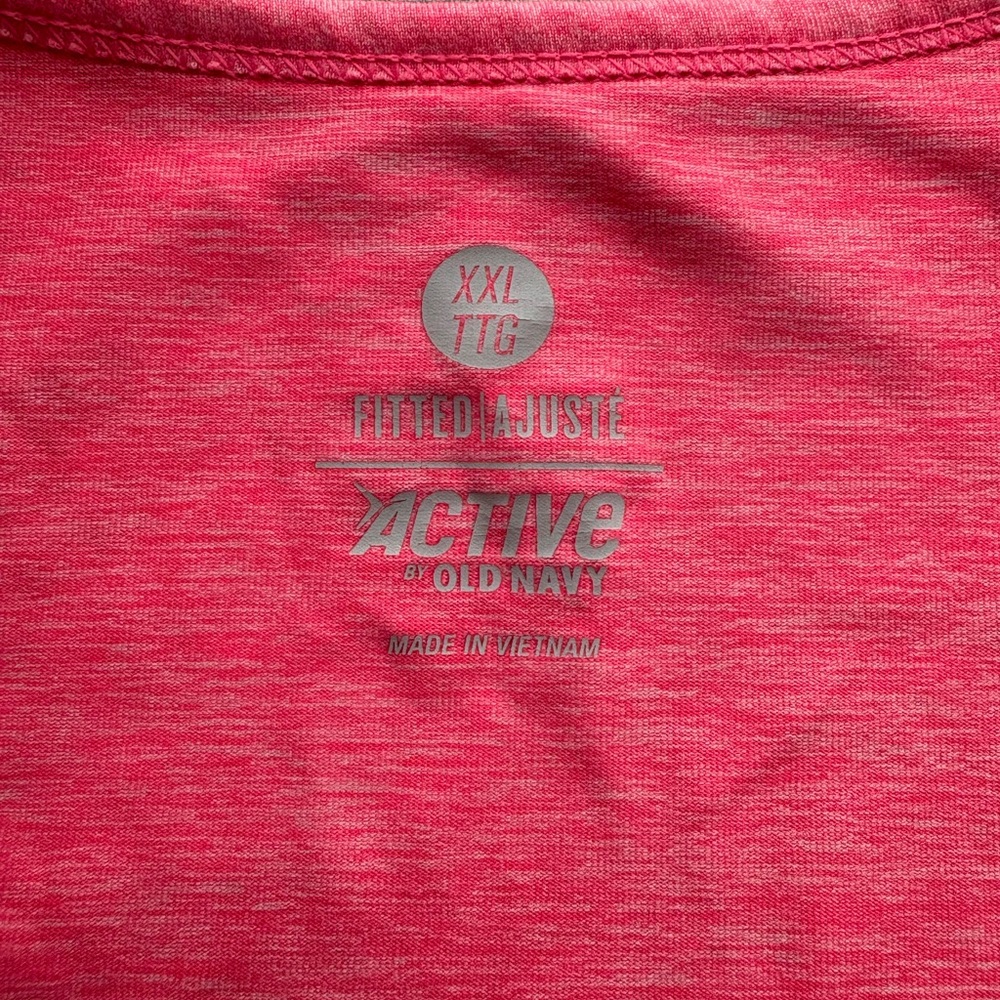 Old Navy Bright Pink Tank Top with Ruched Sides - Picture 2 of 7